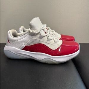 Air Jordan Means Basketball Shoes White Red Size 9.5 US 43 EU Jumpman Sneakers